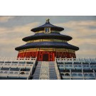 Vintage 1980s Chinese Scenic Carpet - Temple of Heaven