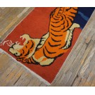 Vintage Chinese Tibetan Tiger Carpet 