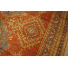 Early 20th Century Turkish Oushak Smyrna Carpet