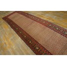 19th Century W. Persian Bijar Runner Carpet 