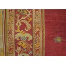 19th Century Turkish Ghiordes Oushak Carpet