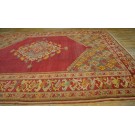 19th Century Turkish Ghiordes Oushak Carpet