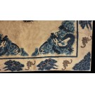 Early 20th Century Chinese Baotou Dragon Carpet