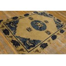 Early 20th Century Chinese Baotou Dragon Carpet