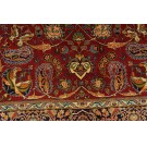 Early 20th Century Pair of Wool & Silk Persian Kashan Prayer Rugs