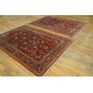 Early 20th Century Pair of Wool & Silk Persian Kashan Prayer Rugs