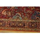 Early 20th Century Pair of Wool & Silk Persian Kashan Prayer Rugs