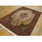 Mid 20th Century Persian Tabriz Rug with Silk Highlights