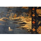 Early 20th Century Chinese Peking Scenic Carpet