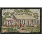 Mid 20th Century Pictorial American Hooked Rug