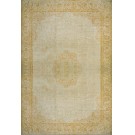 Early 20th Century Turkish Oushak Borlou Carpet