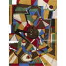 Mid Century Modern European Carpet with Kandinsky Design Influences