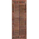 Mid 19th Century W. Persian Bijar Gallery Carpet 