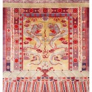 Late 19th Century W. Chinese Ningxia Banner Carpet 