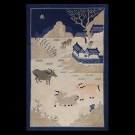 Early 20th Century Chinese Peking Scenic Carpet