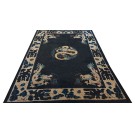 Late 19th Century Chinese Ningxia Dragon Carpet