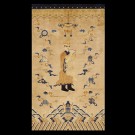 Vintage 1980s Chinese Peking Pillar Carpet