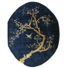 1920s Oval Chinese Peking Carpet