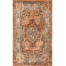 Vintage 1980s Chinese Silk Dragon Carpet 