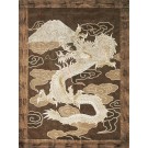 Late 19th Century Chinese Wool & Silk Dragon Embroidery