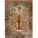 Mid 19th Century N.W. Persian Silk Heriz Carpet