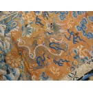 Mid 19th Century Silk Chinese Dragon Embroidery