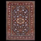 Early 20th Century Persian Silk & Wool Kashan Carpet