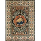 19th Century N.E. Persian Khorassan Moud Hunting Carpet