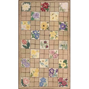 American Hooked Rug #17320