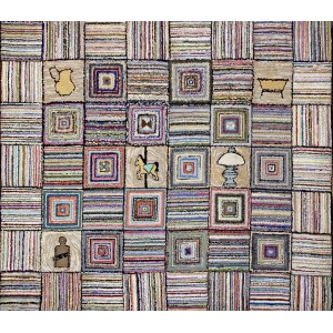 American Hooked Rug #18335