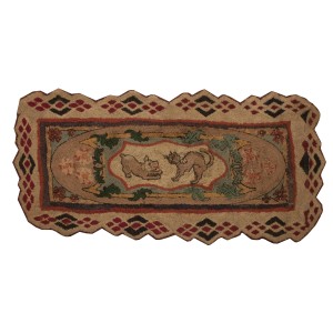 American Hooked Rug #18697