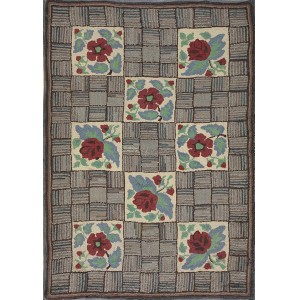 American Hooked Rug #17885