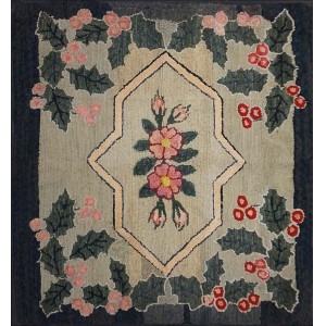 American Hooked Rug #17251