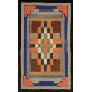 American Hooked Rug #17439