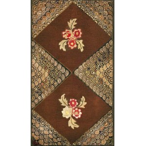 American Hooked Rug #17476