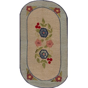 American Hooked Rug #17559