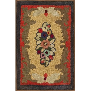 American Hooked Rug #17638