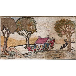 American Hooked Rug #19234