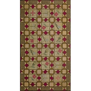 American Hooked Rug #20-13004