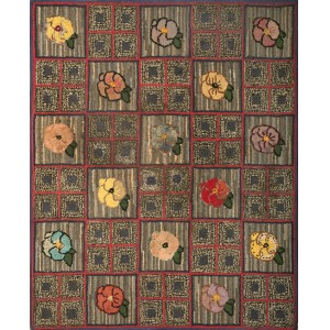 American Hooked Rug #20-13082